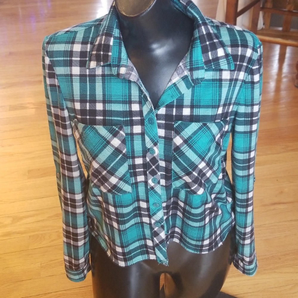 Flannel croptop